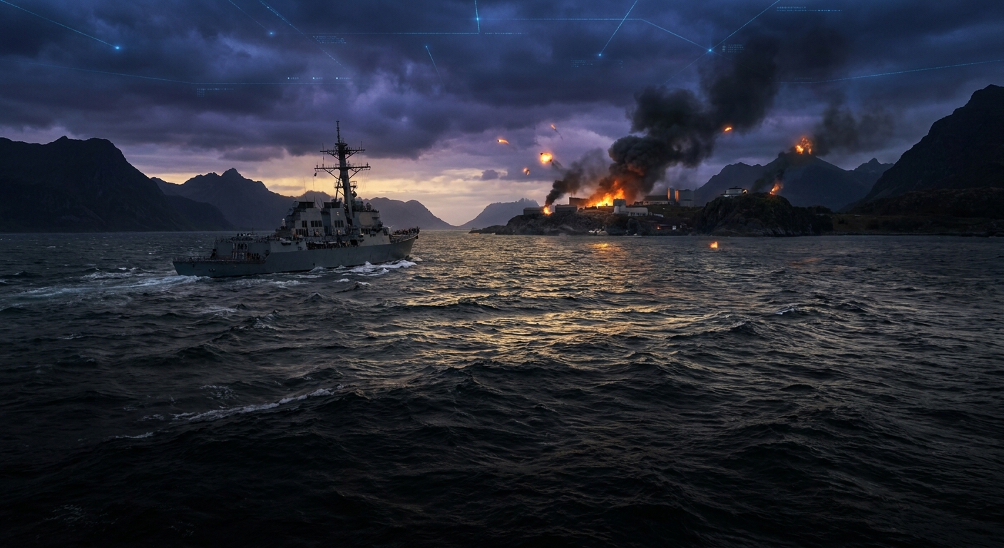 Naval blockade in the Strait of Hormuz illustrating 2026 Iran War Ezekiel 38 geopolitical prophecies.