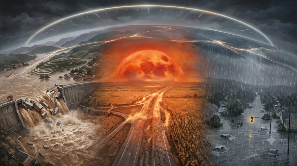 3 major signs and events happening all at the same time is it just a weather event?