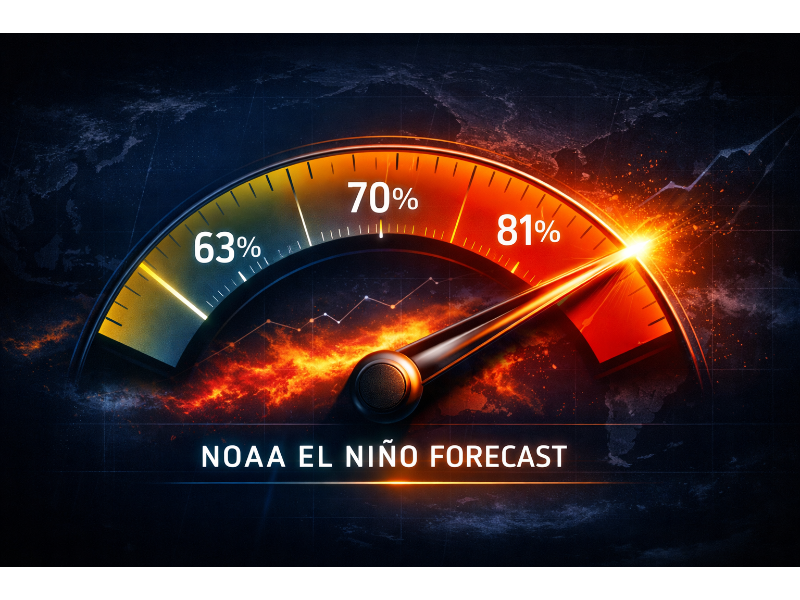 NOAA Forcasting High Probability of Very Strong El NINO in 2026