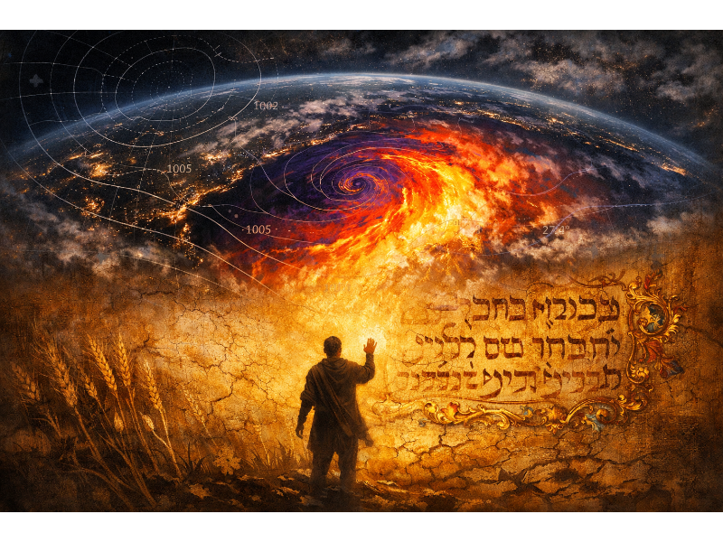 
NOAA satellite data dissolving into ancient prophetic scripture