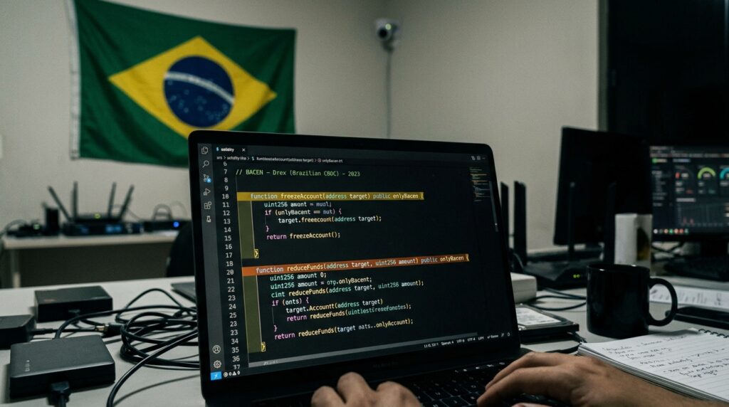 Brazil CBDC source code freeze reduce funds capability 2023