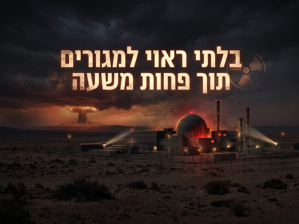 Iran zero red lines threat Dimona nuclear reactor